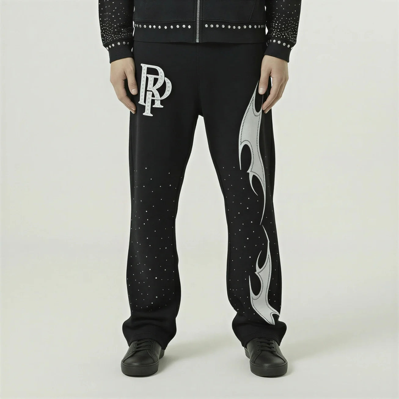 Red Poppy Flame Sweatpants - Graphic