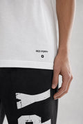 Red Poppy Minimal Tee - Logo Detail