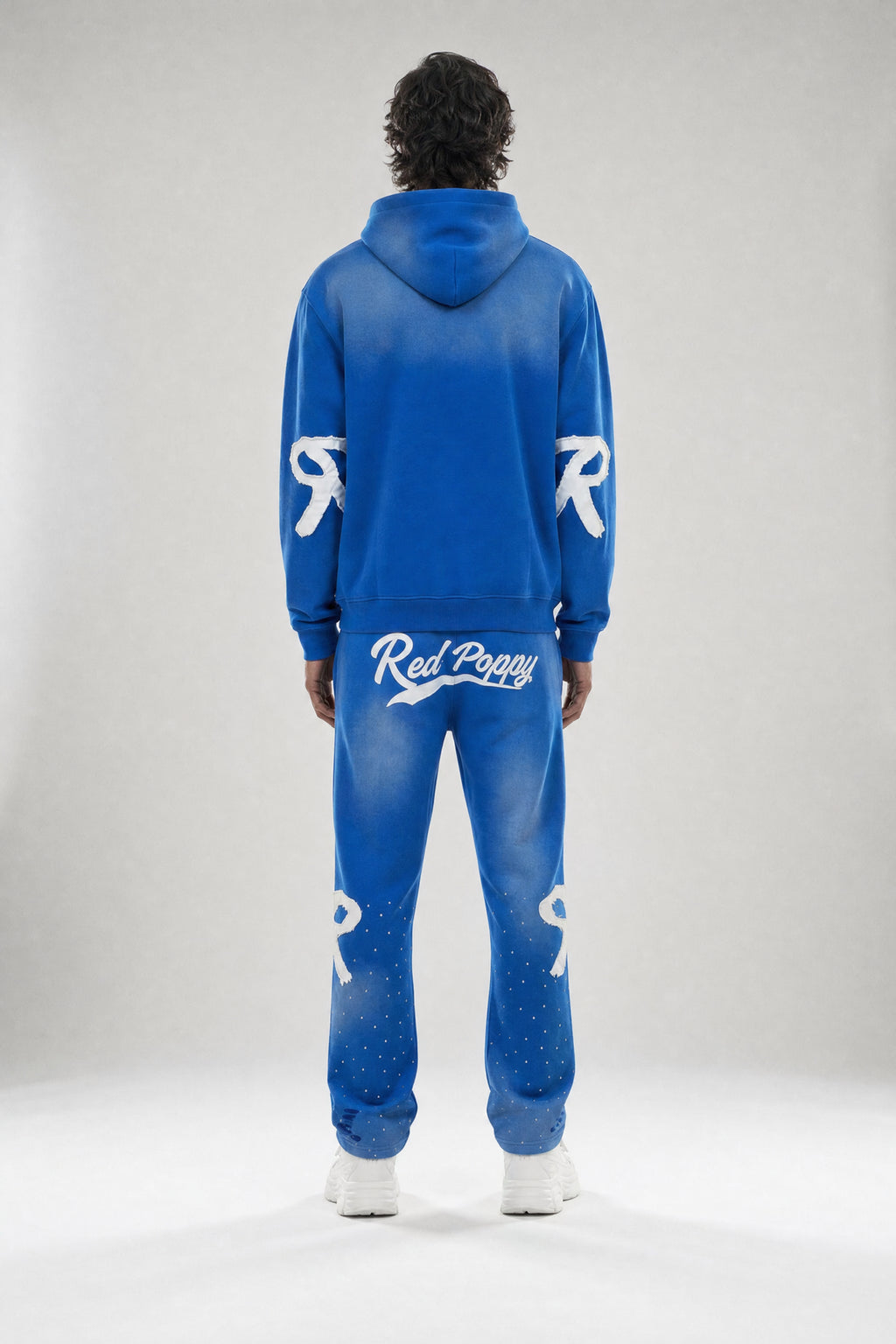 Red Poppy Spray Sweatpants - Graphic