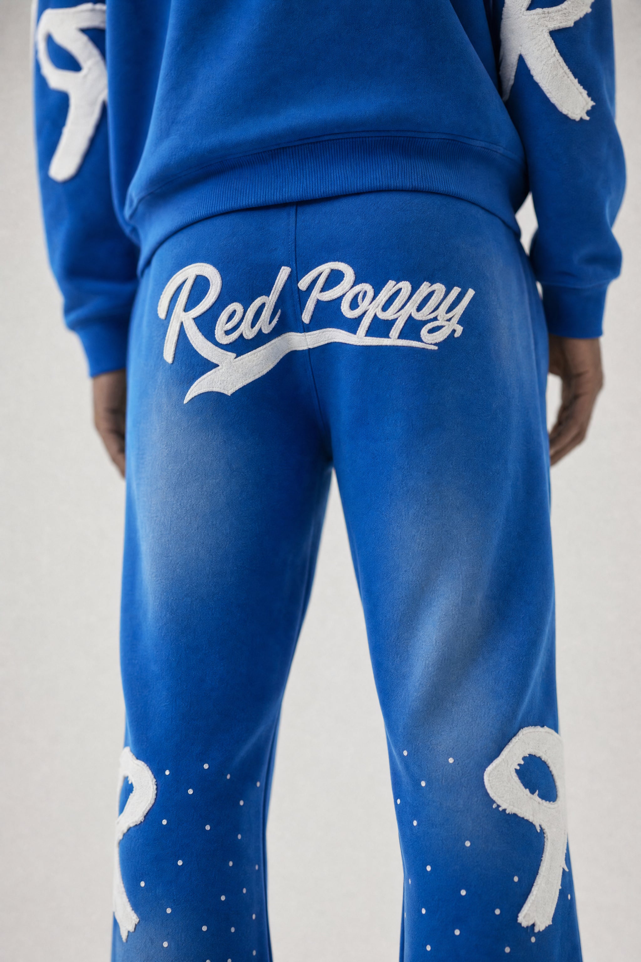 Red Poppy Spray Sweatpants - Graphic