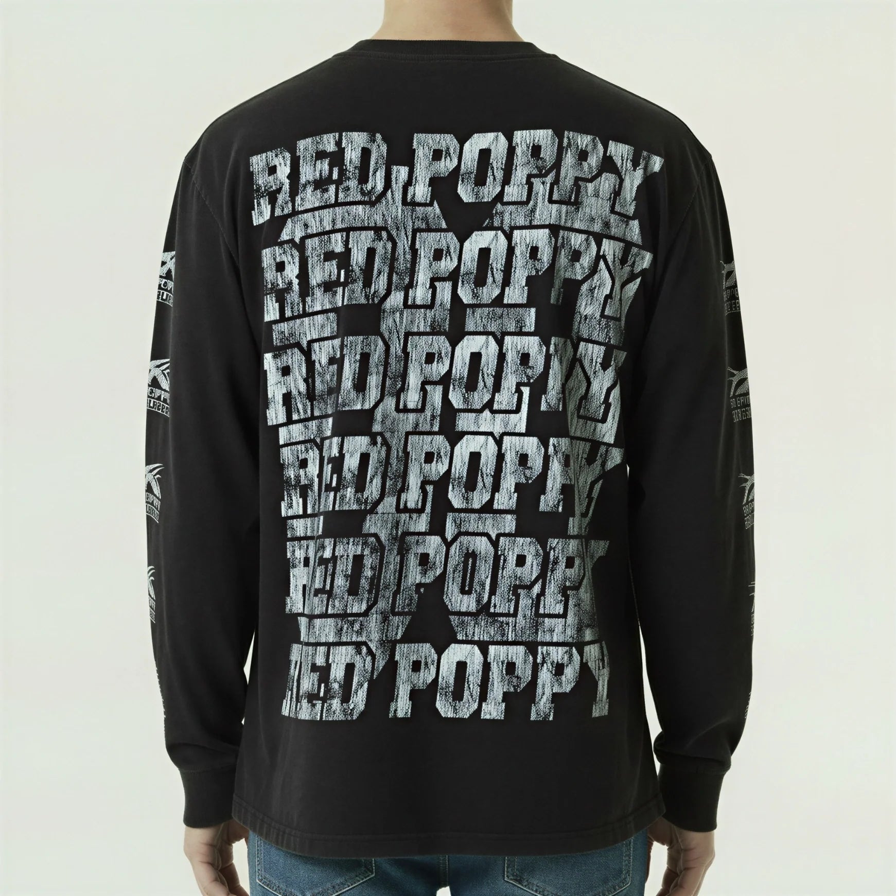 Red Poppy Split Face Shirt - Graphic