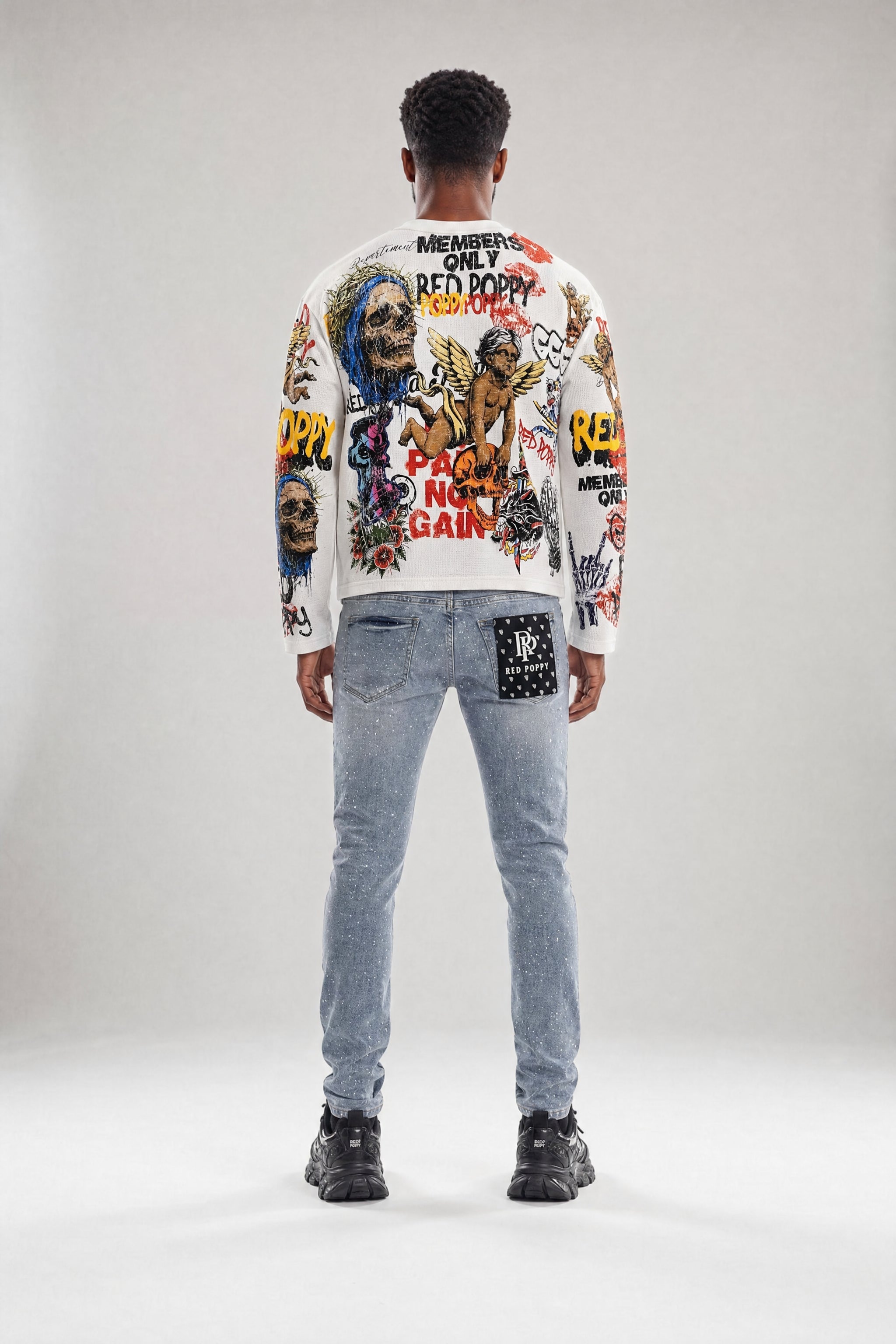 Red Poppy Good News Sweatshirt - Graphic