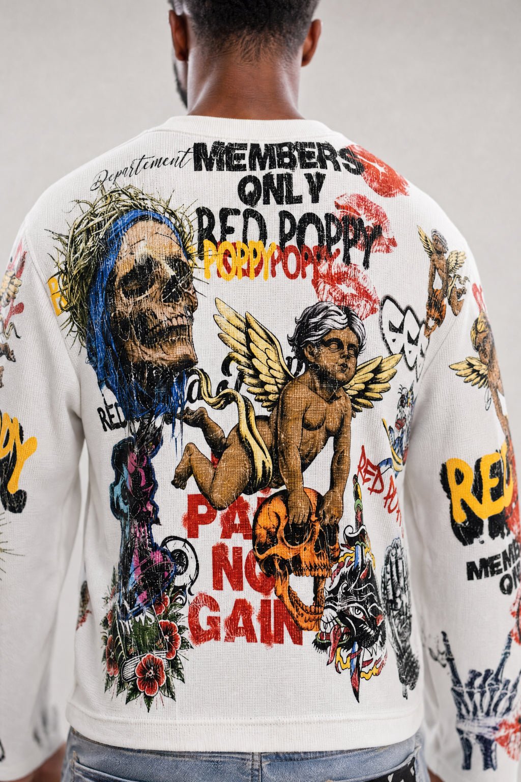 Red Poppy Good News Sweatshirt - Graphic