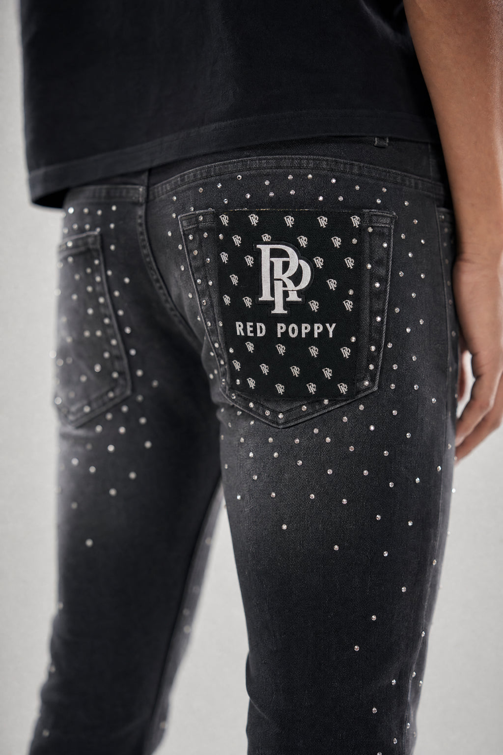 Red Poppy Starburst Jeans - Graphic