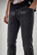 Red Poppy Starburst Jeans - Graphic