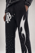 Red Poppy Flame Sweatpants - Relaxed Fit