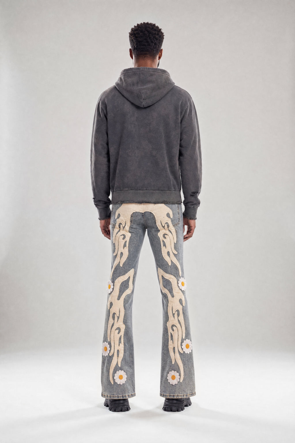 Red Poppy Daisy Jeans - Relaxed Fit