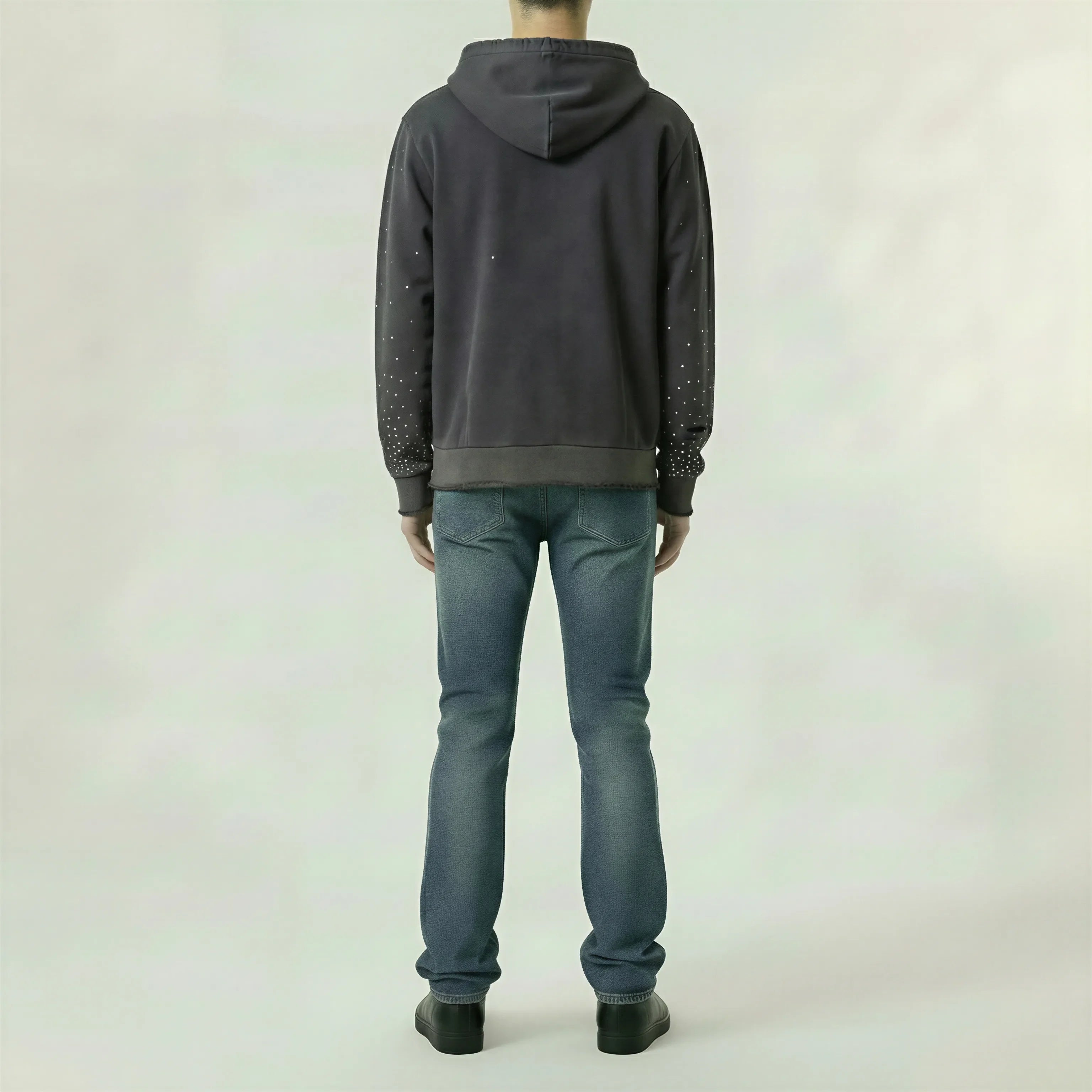 Red Poppy Dare Hoodie - Distressed