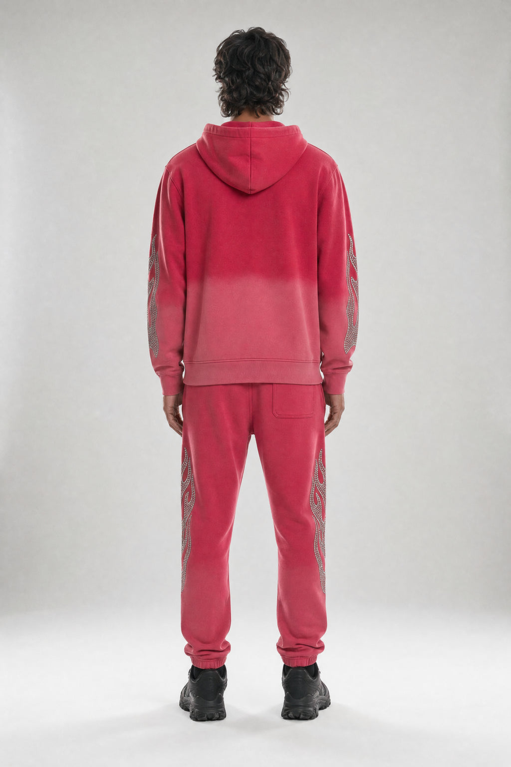 Red Poppy Flame Sweatpants - Graphic