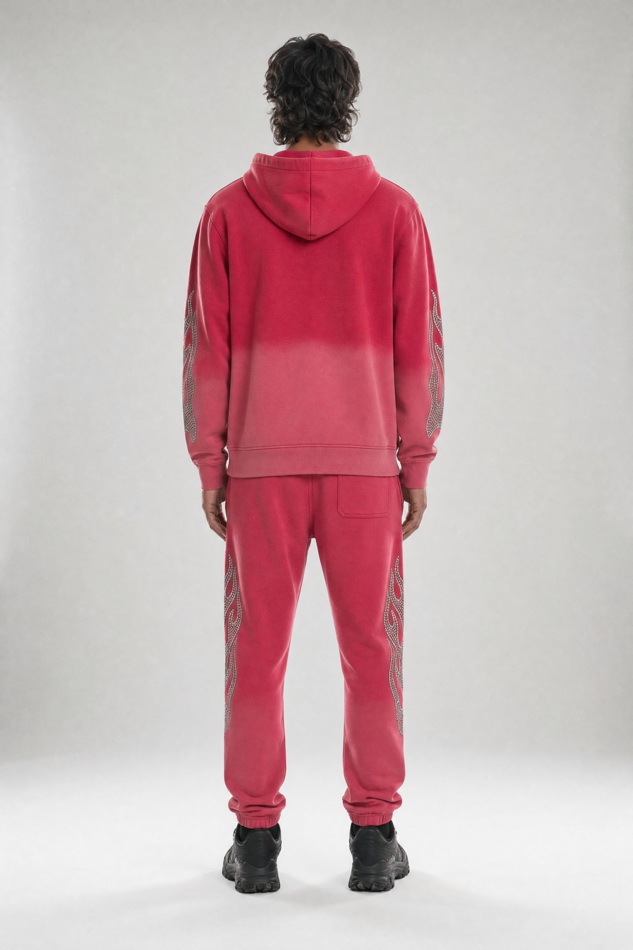Red Poppy Flame Sweatpants - Graphic