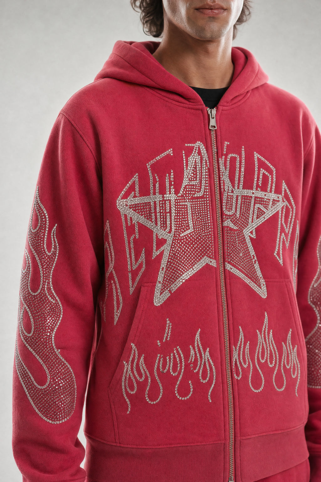 Red Poppy Flame Hoodie - Graphic