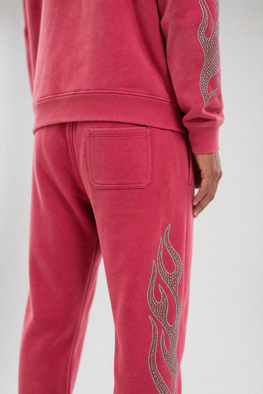 Red Poppy Flame Sweatpants - Graphic