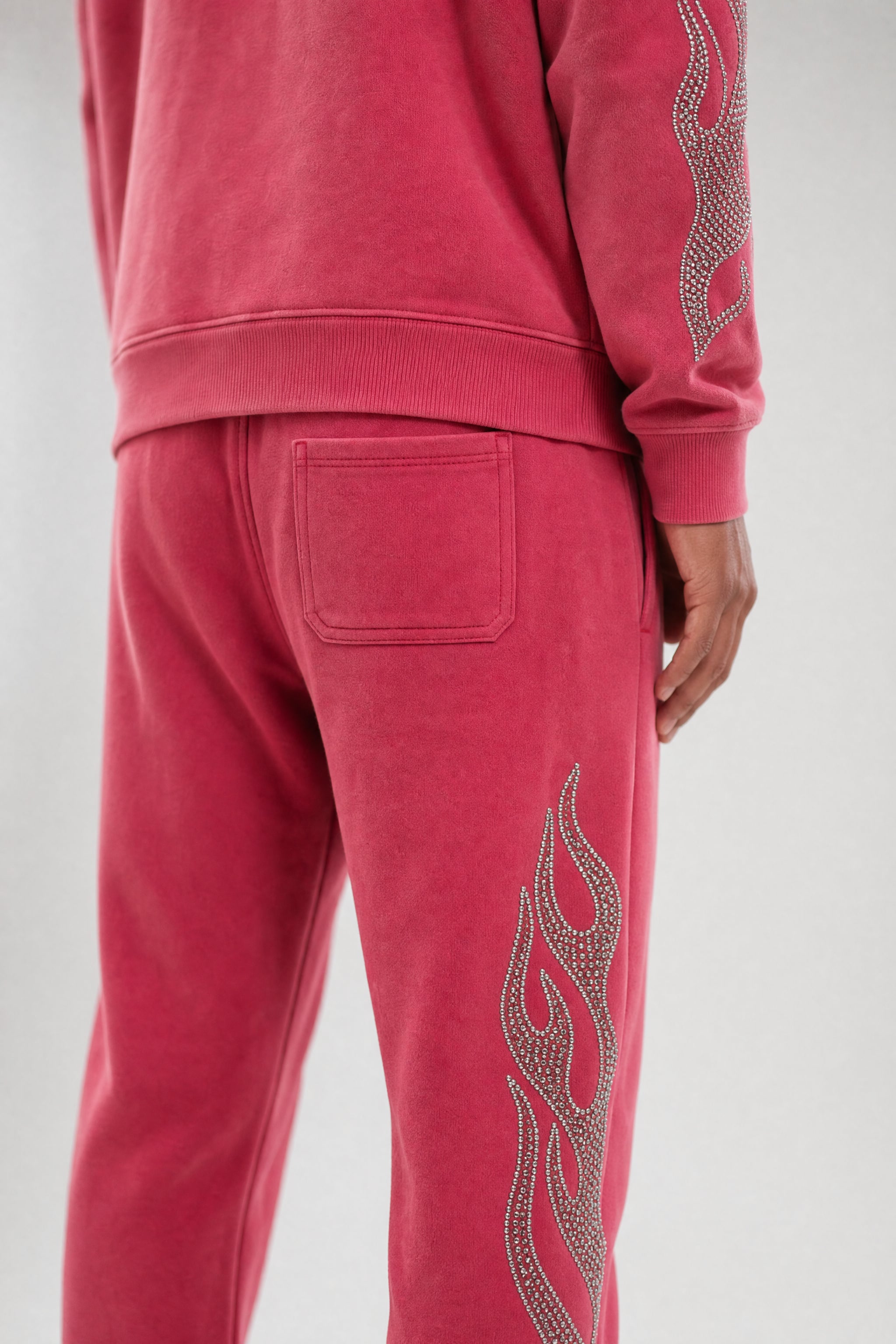 Red Poppy Flame Sweatpants - Graphic