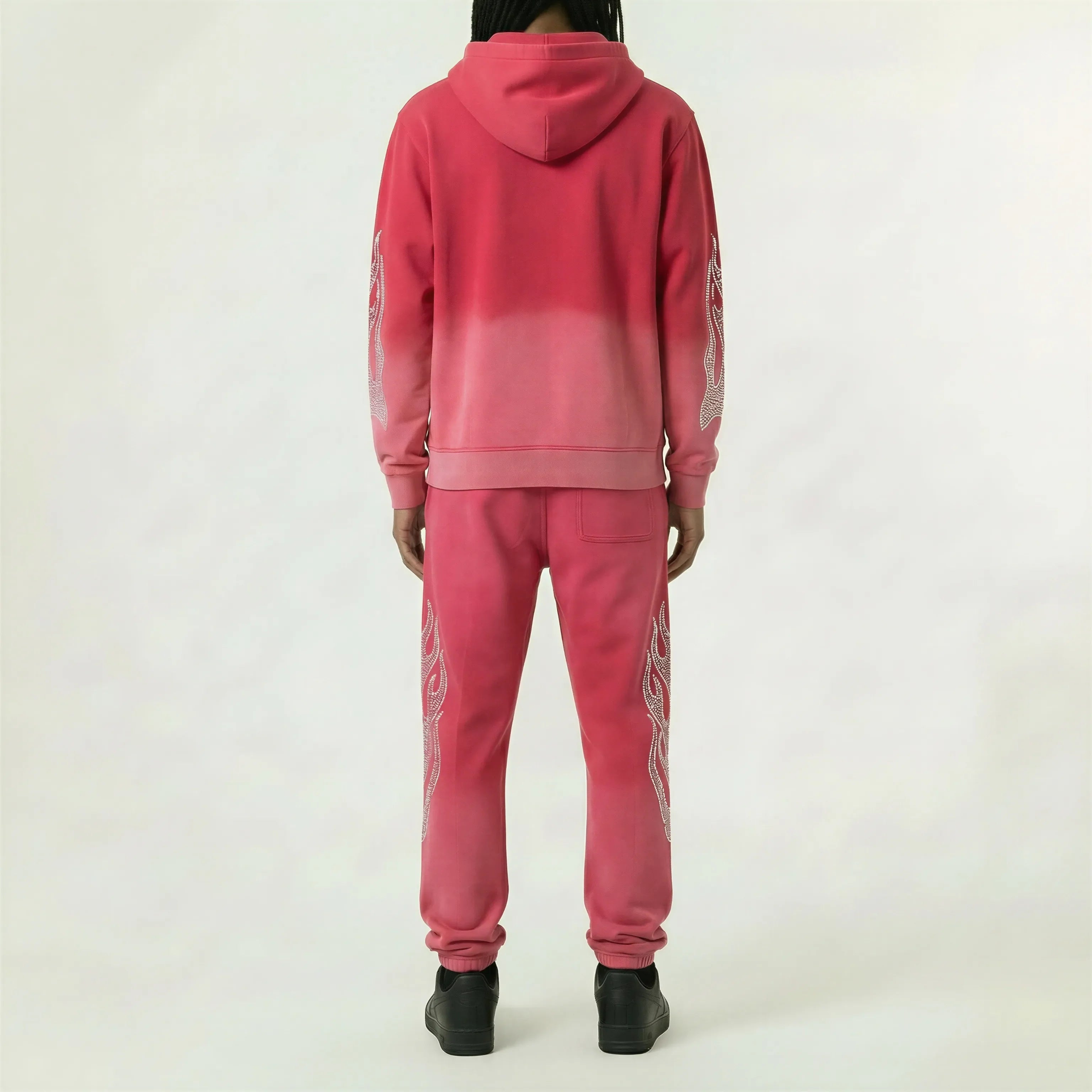 Red Poppy Flame Sweatpants - Graphic