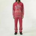 Red Poppy Flame Sweatpants - Graphic