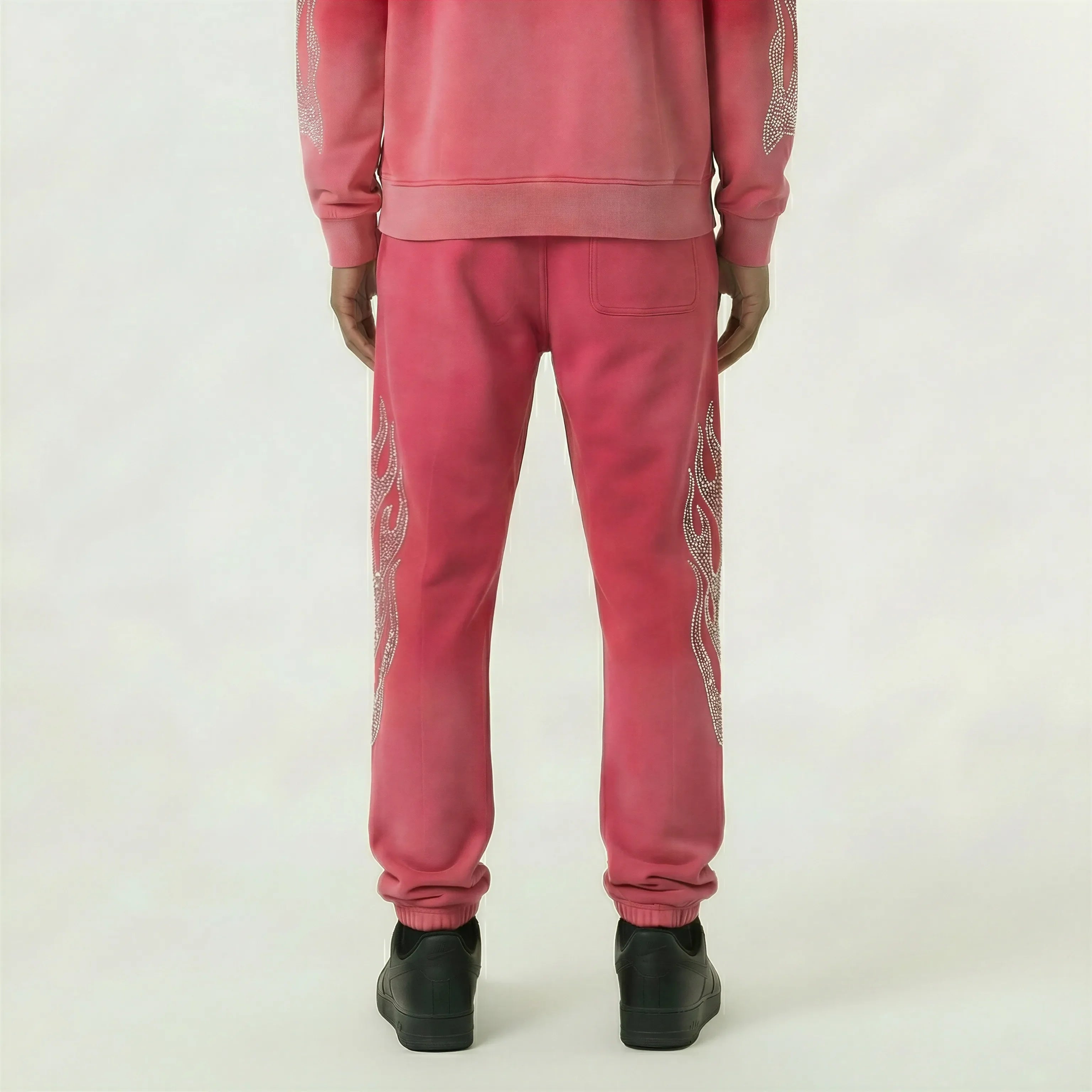 Red Poppy Flame Sweatpants - Graphic