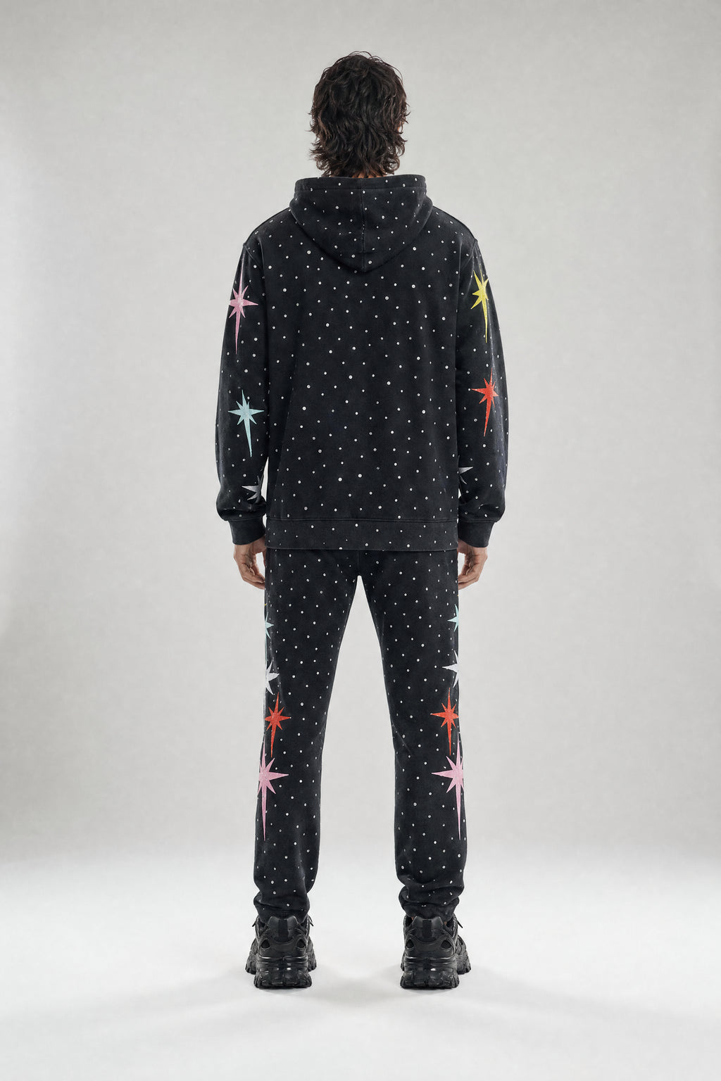 Red Poppy Star Sweatpants - Relaxed Fit