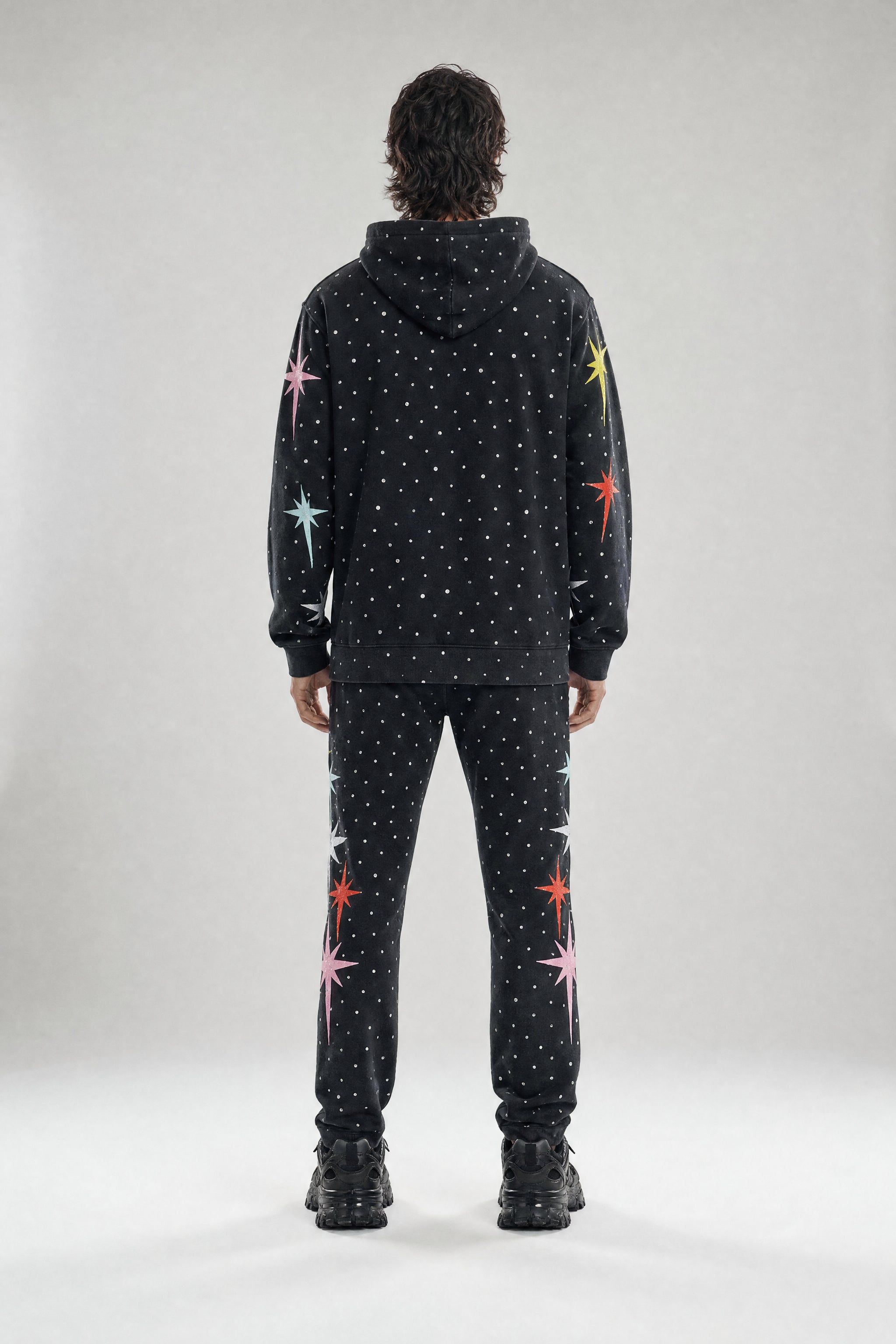 Red Poppy Star Sweatpants - Relaxed Fit