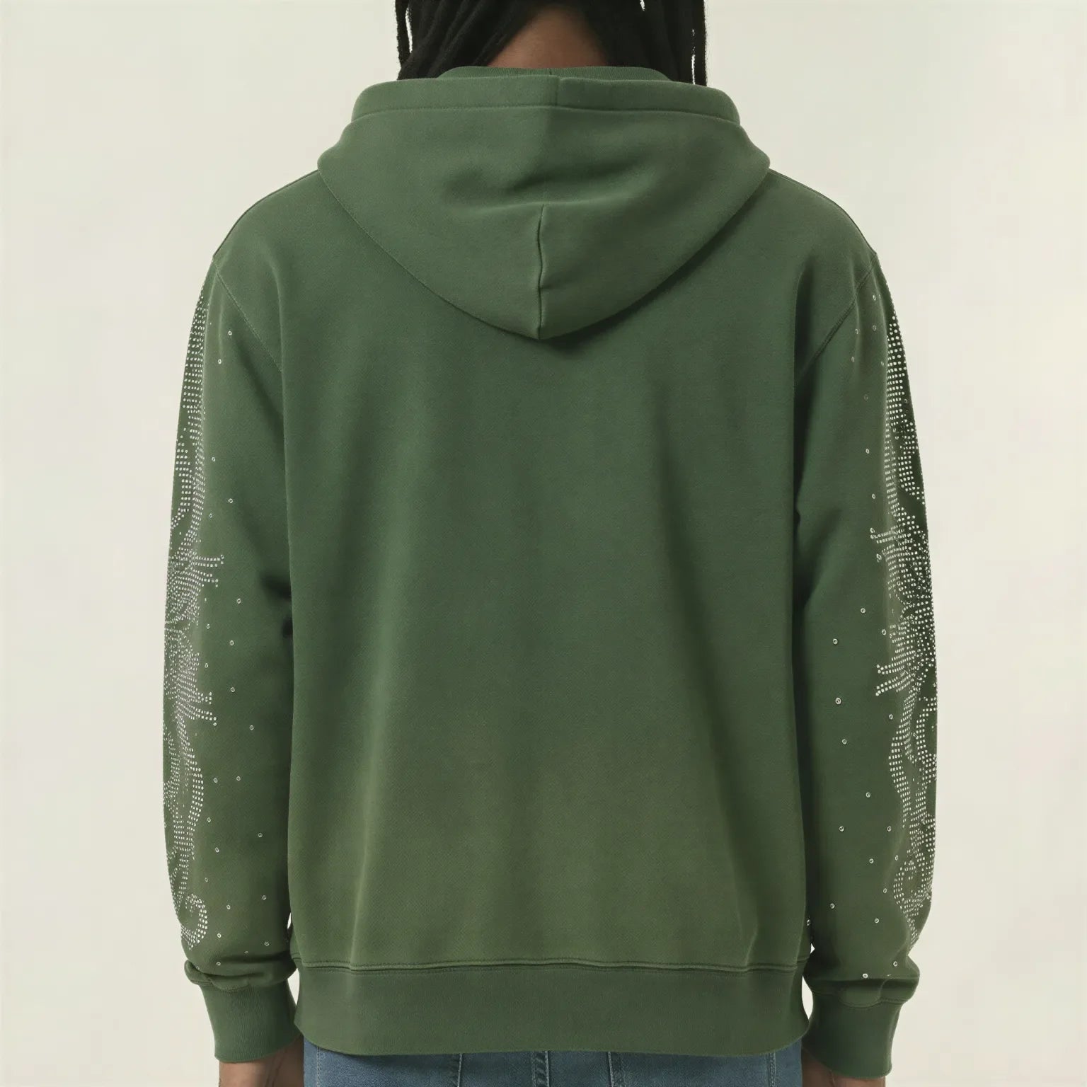 Red Poppy Floral Hoodie - Zip-Up