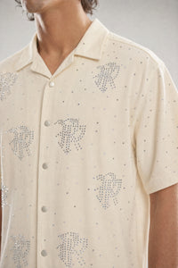 Red Poppy Dot Shirt - Embroidered