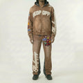 Red Poppy Car Jeans - Patchwork