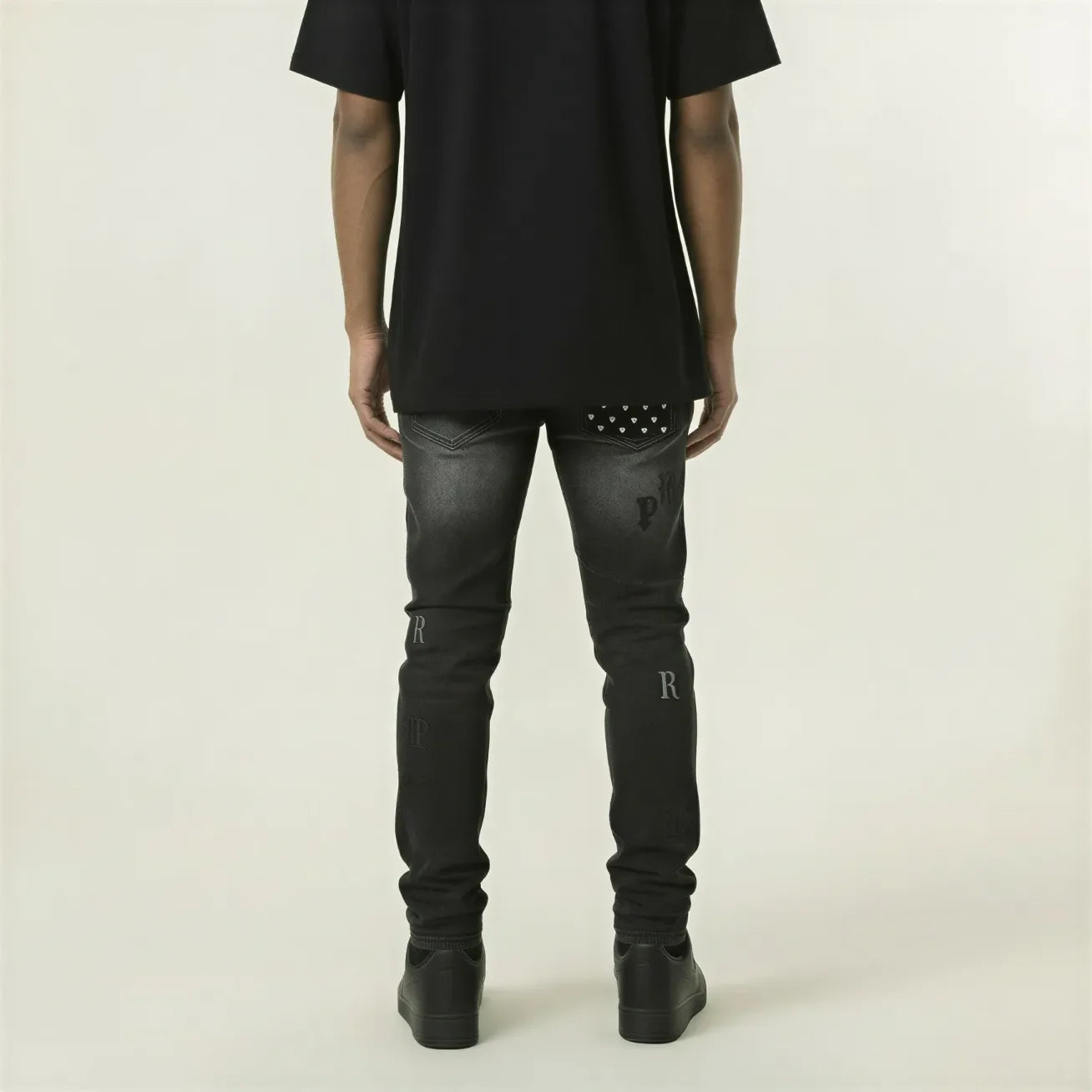 Red Poppy Graphic Jeans - Skinny Fit