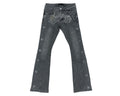 Red Poppy Script Jeans - Embroidered