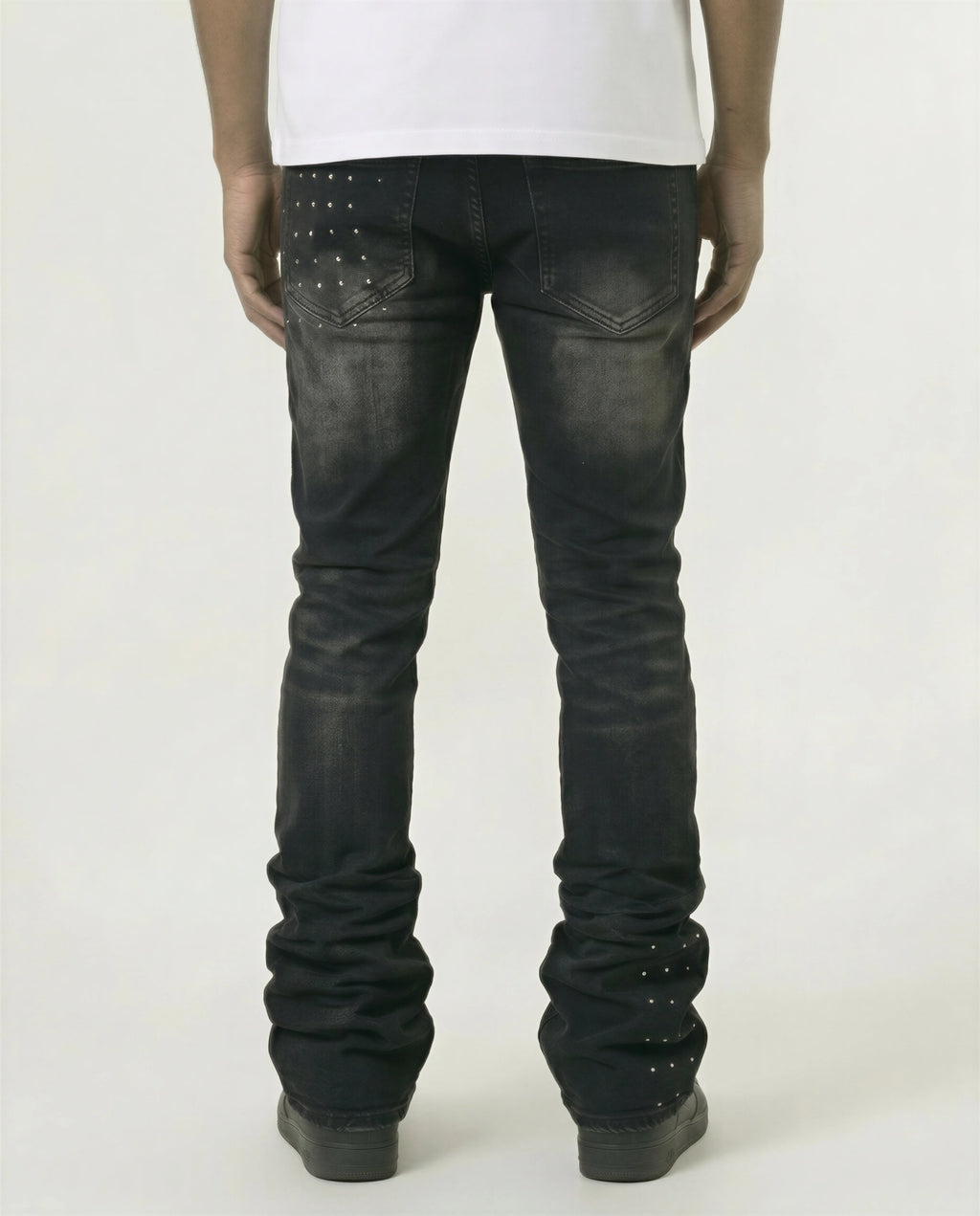 Red Poppy Logo Jeans - Stacked