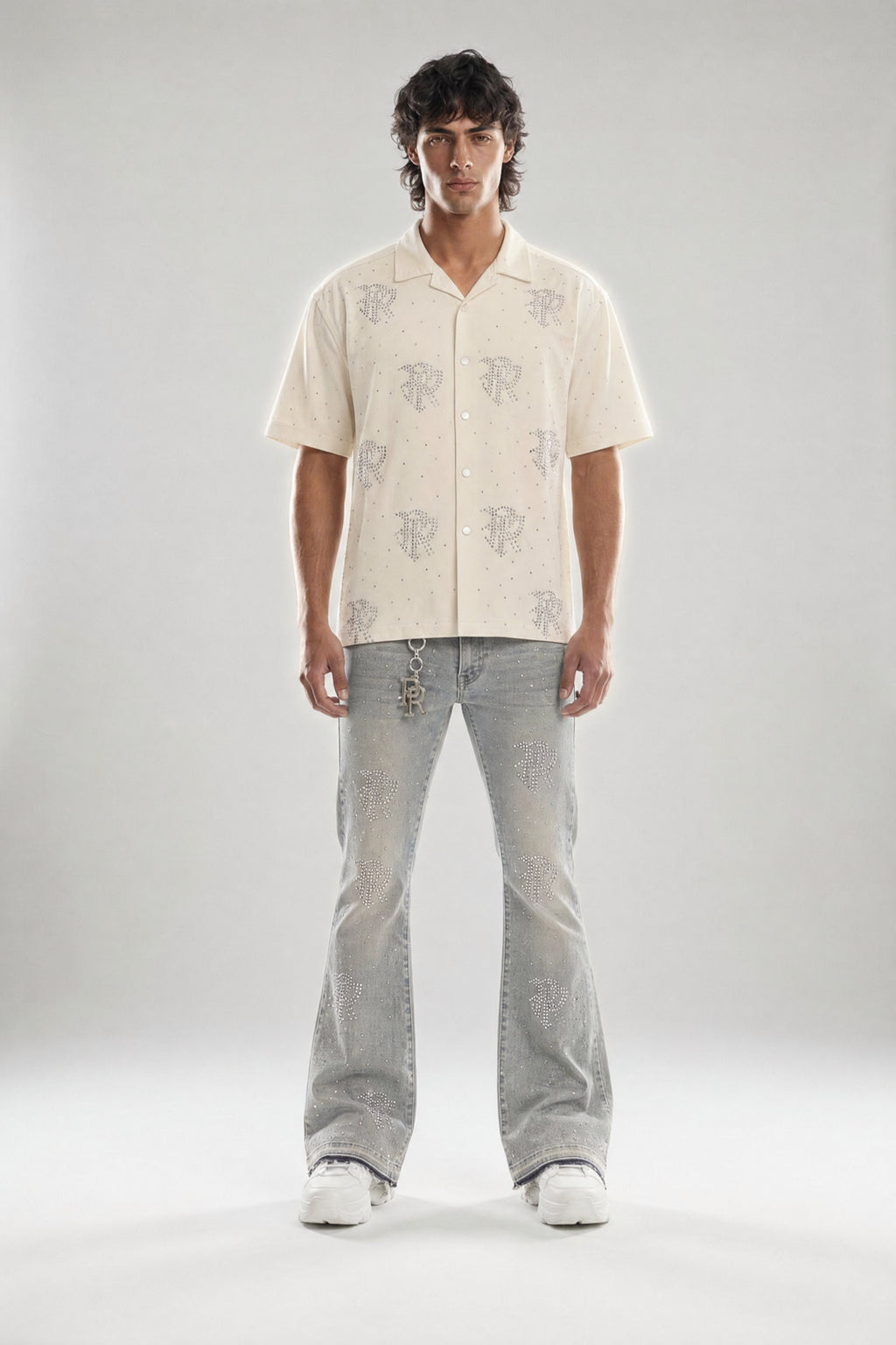 Red Poppy Dot Shirt - Embroidered