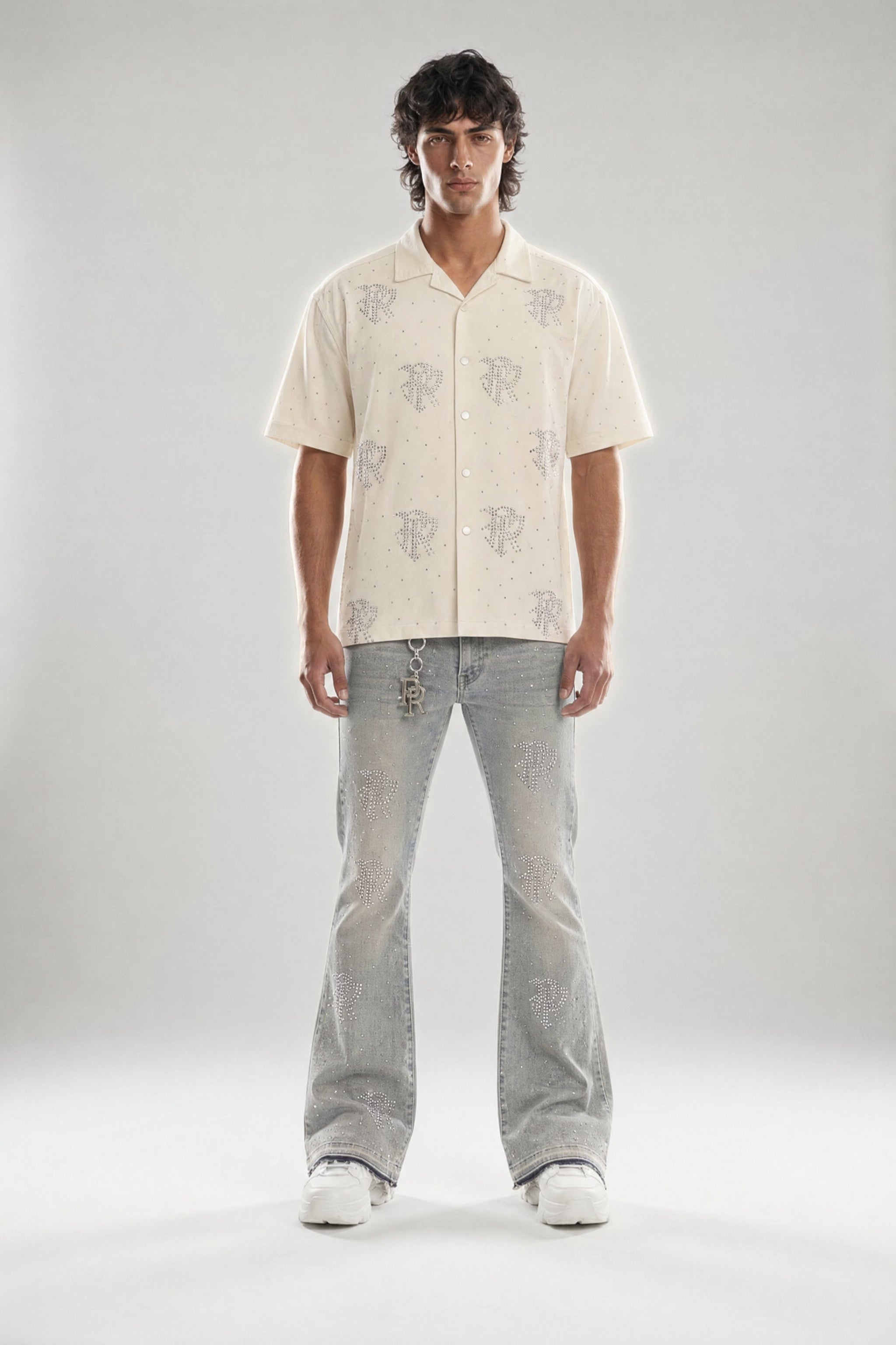 Red Poppy Dot Shirt - Embroidered