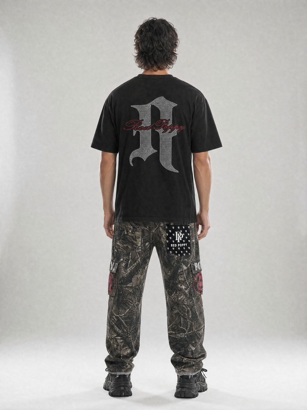 Red Poppy Logo T-Shirt - Embroidered