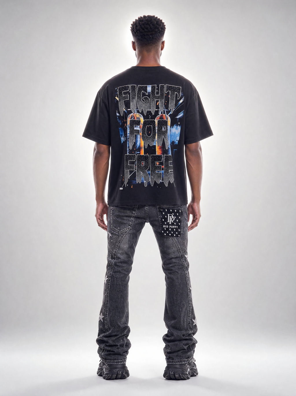 Red Poppy Boxer T-Shirt - Graphic