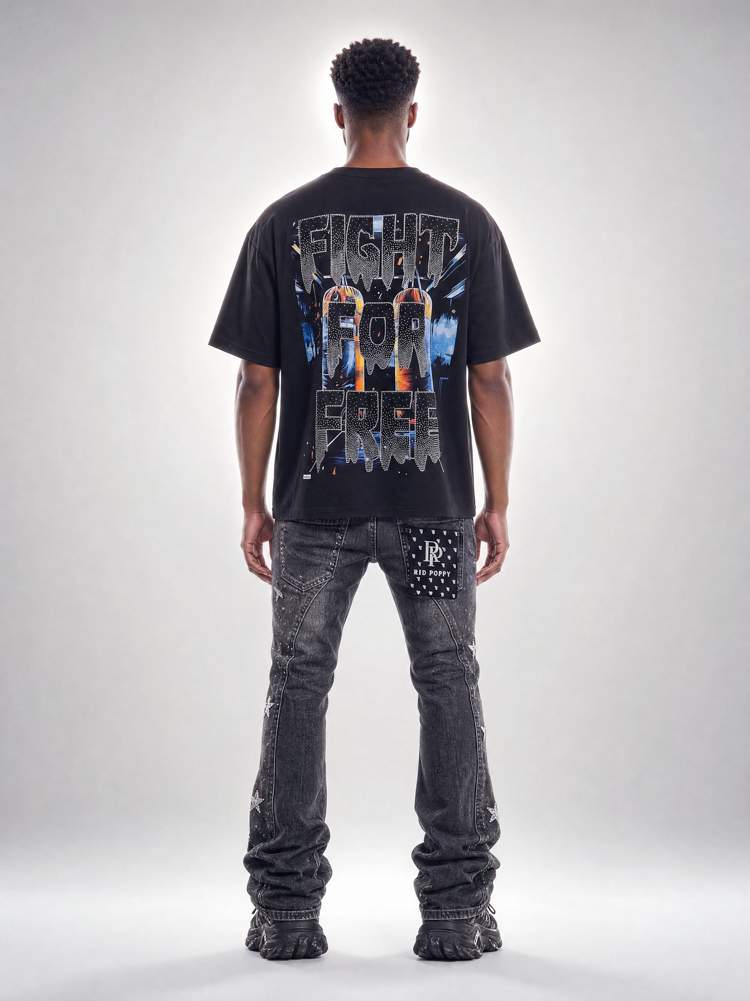 Red Poppy Boxer T-Shirt - Graphic