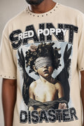 Red Poppy Saint Tee - Studded