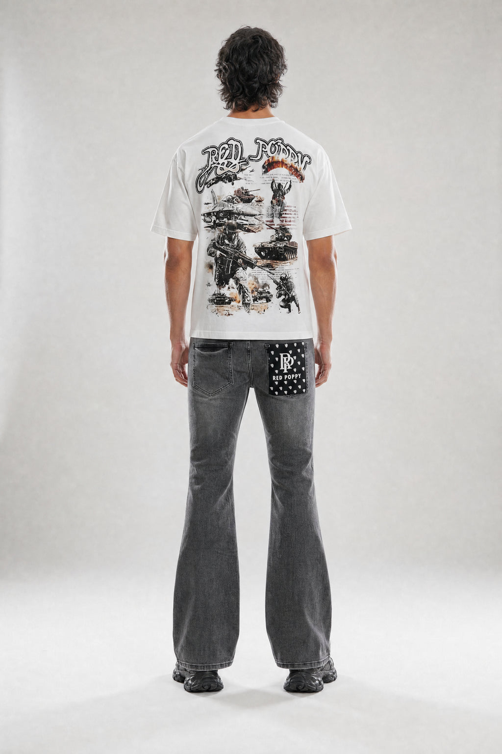 Red Poppy Military Tee - Graphic