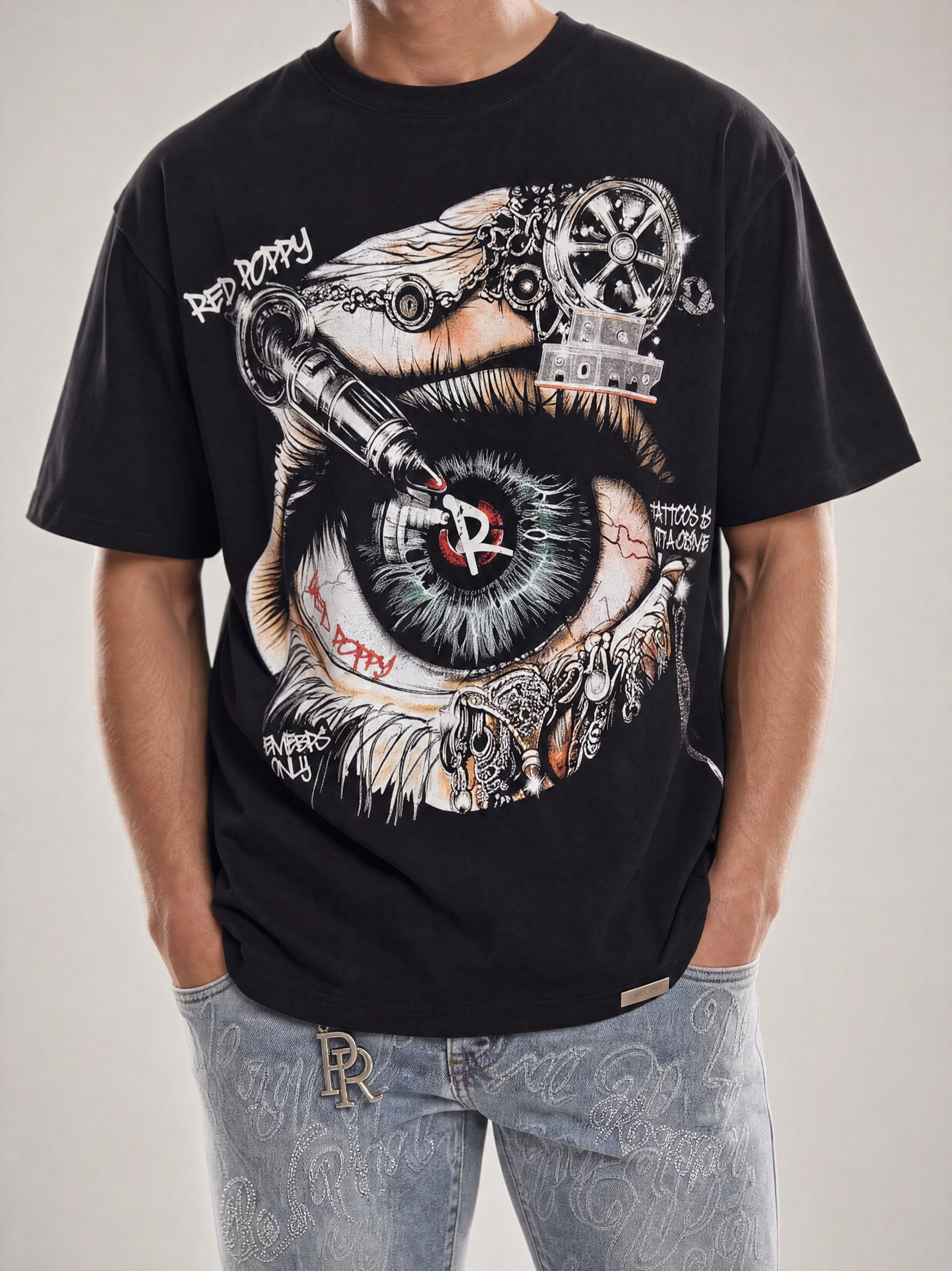 Red Poppy Eye Tee - Graphic