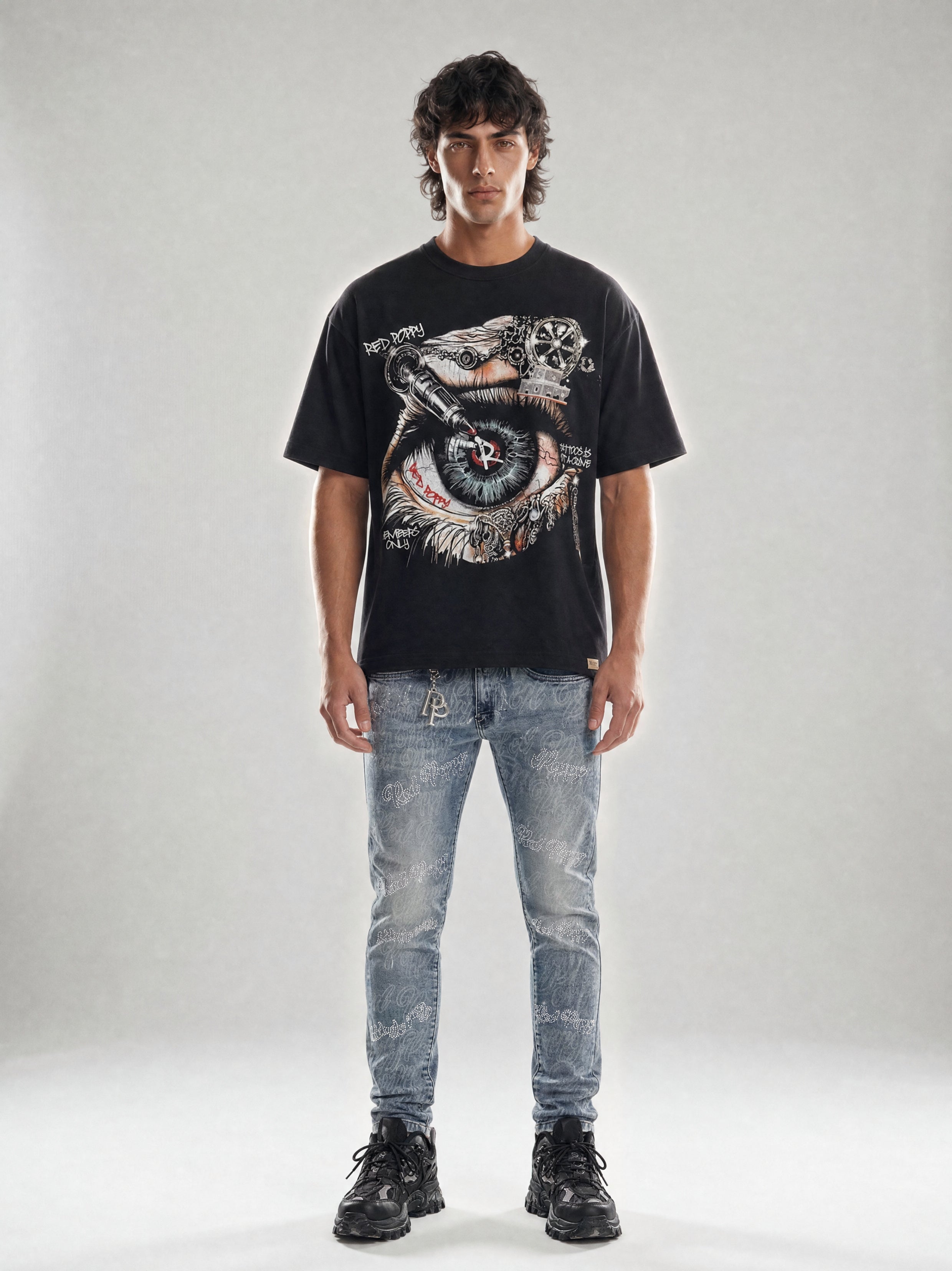 Red Poppy Eye Tee - Graphic