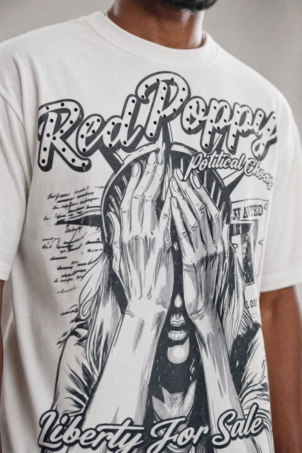 Red Poppy Liberty Tee - Graphic