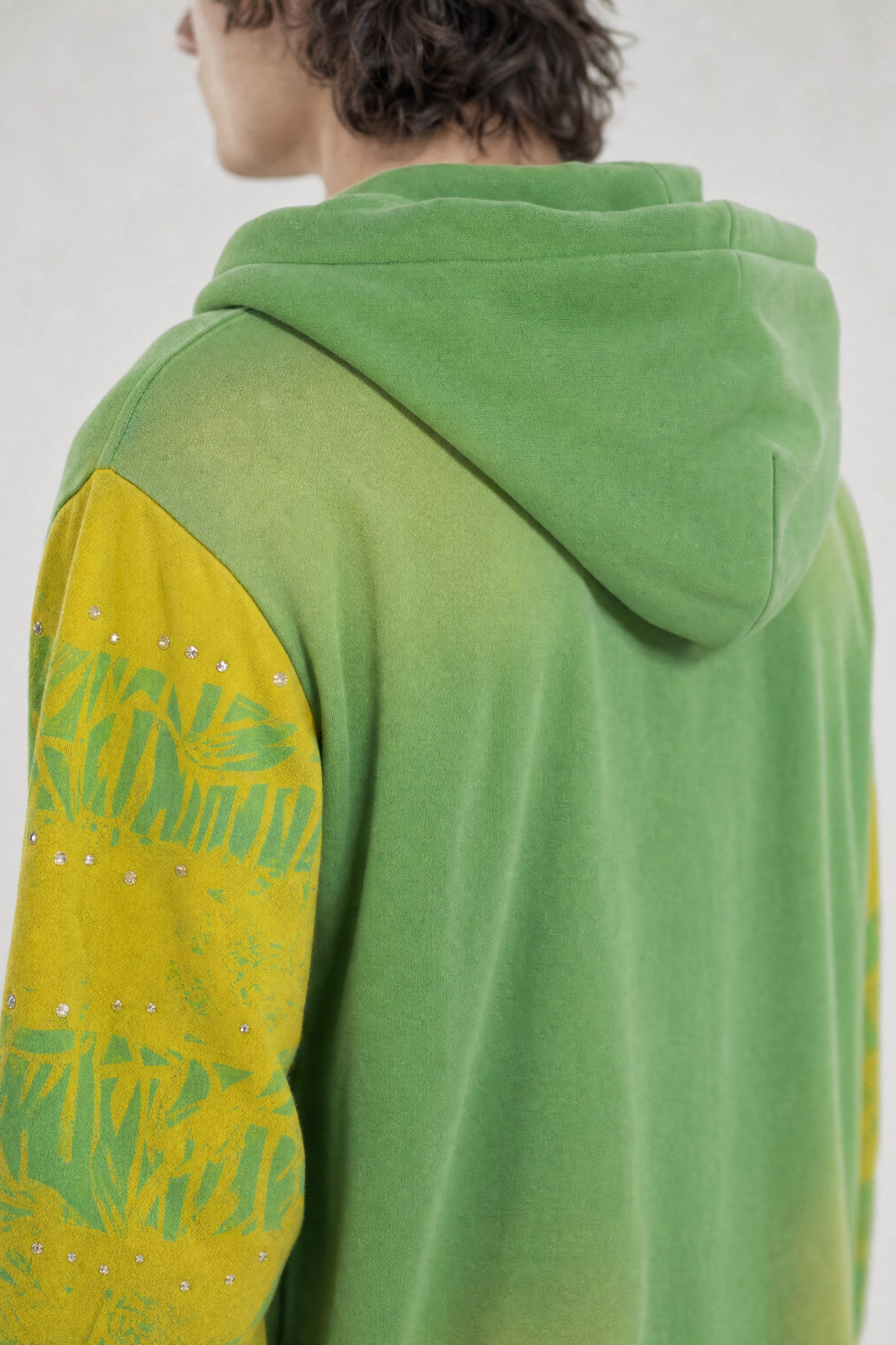 Red Poppy Graffiti Hoodie - Distressed