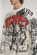 Red Poppy Collage Sweatshirt - Graphic