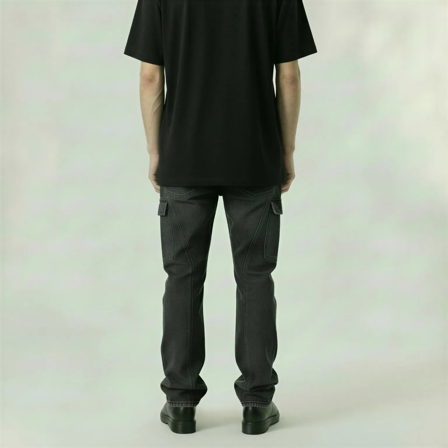 Red Poppy Chain Jeans - Stacked Fit