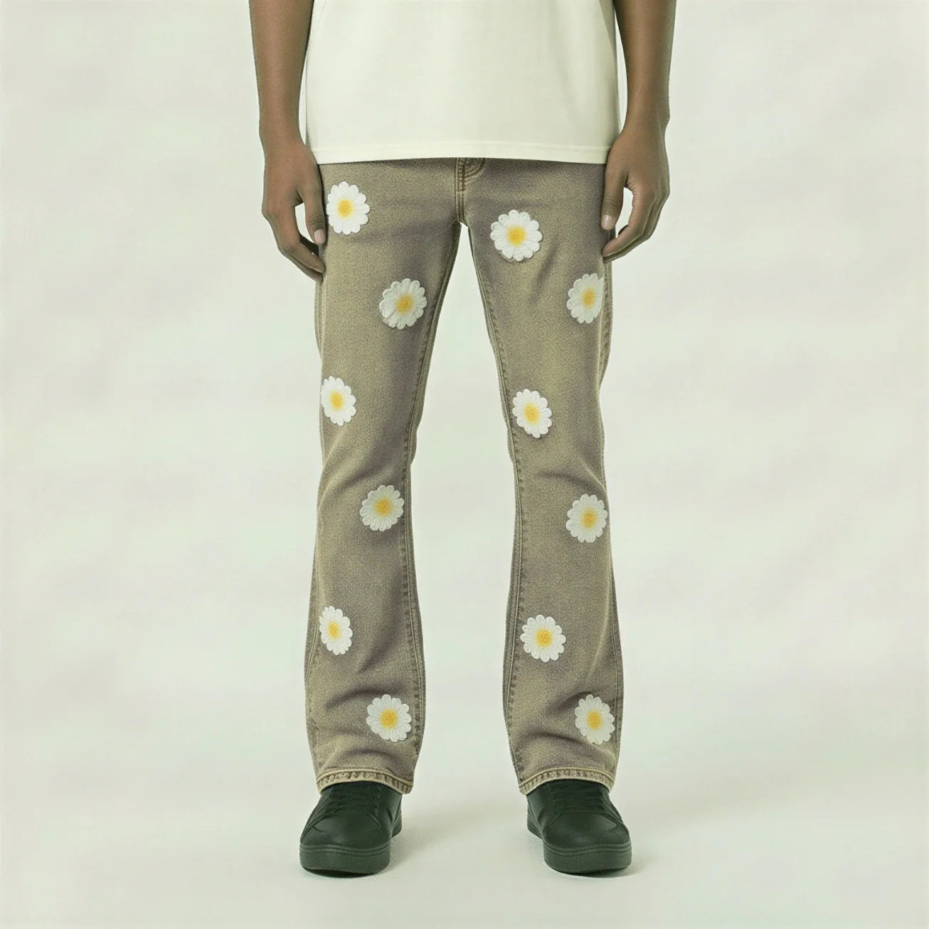 Red Poppy Daisy Jeans - Embellished