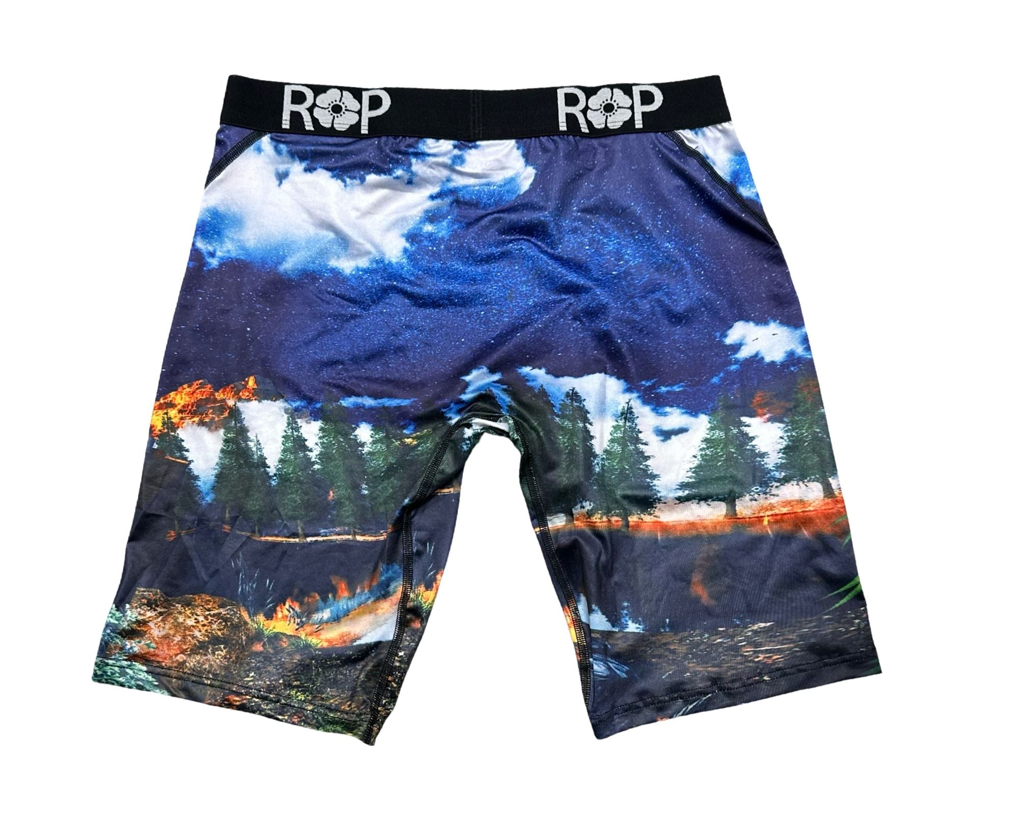 Red Poppy Campfire Boxer Briefs - Graphic