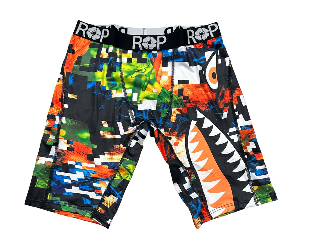 Red Poppy AZ-42 Graphic Print Boxer Briefs