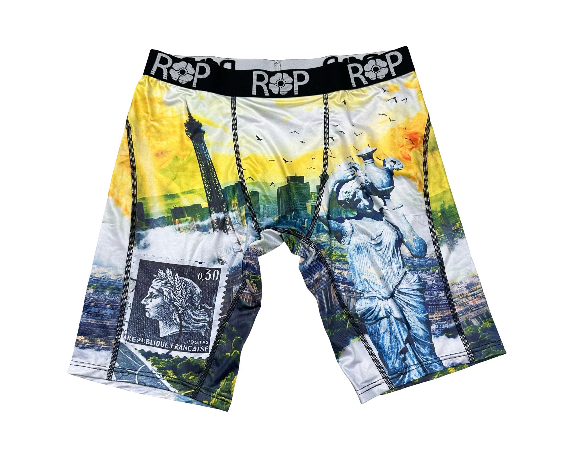 Red Poppy Landmark Boxer Briefs - Graphic