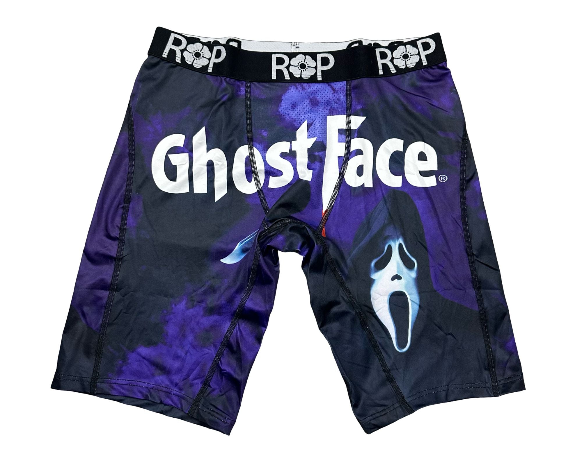 Red Poppy Ghost Face Graphic Boxer Briefs