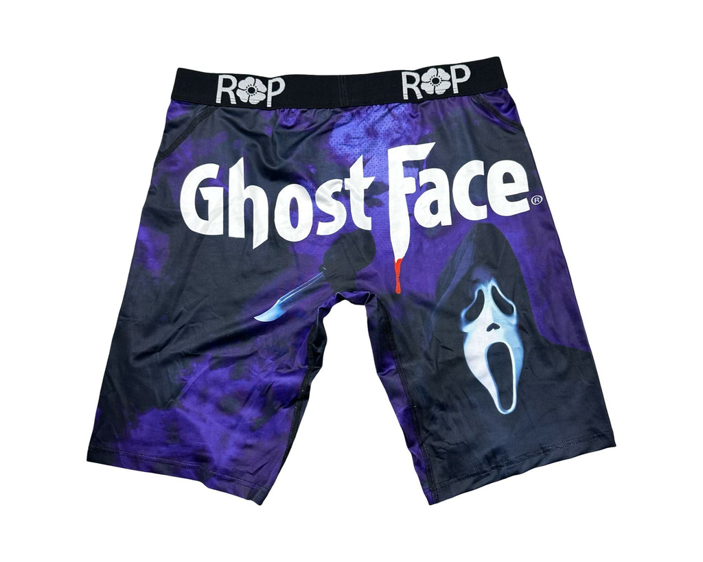 Red Poppy Ghost Face Graphic Boxer Briefs