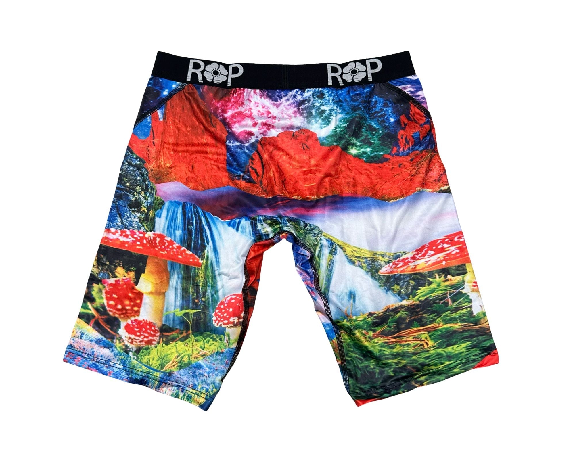 Red Poppy Mushroom Boxer Briefs - Graphic
