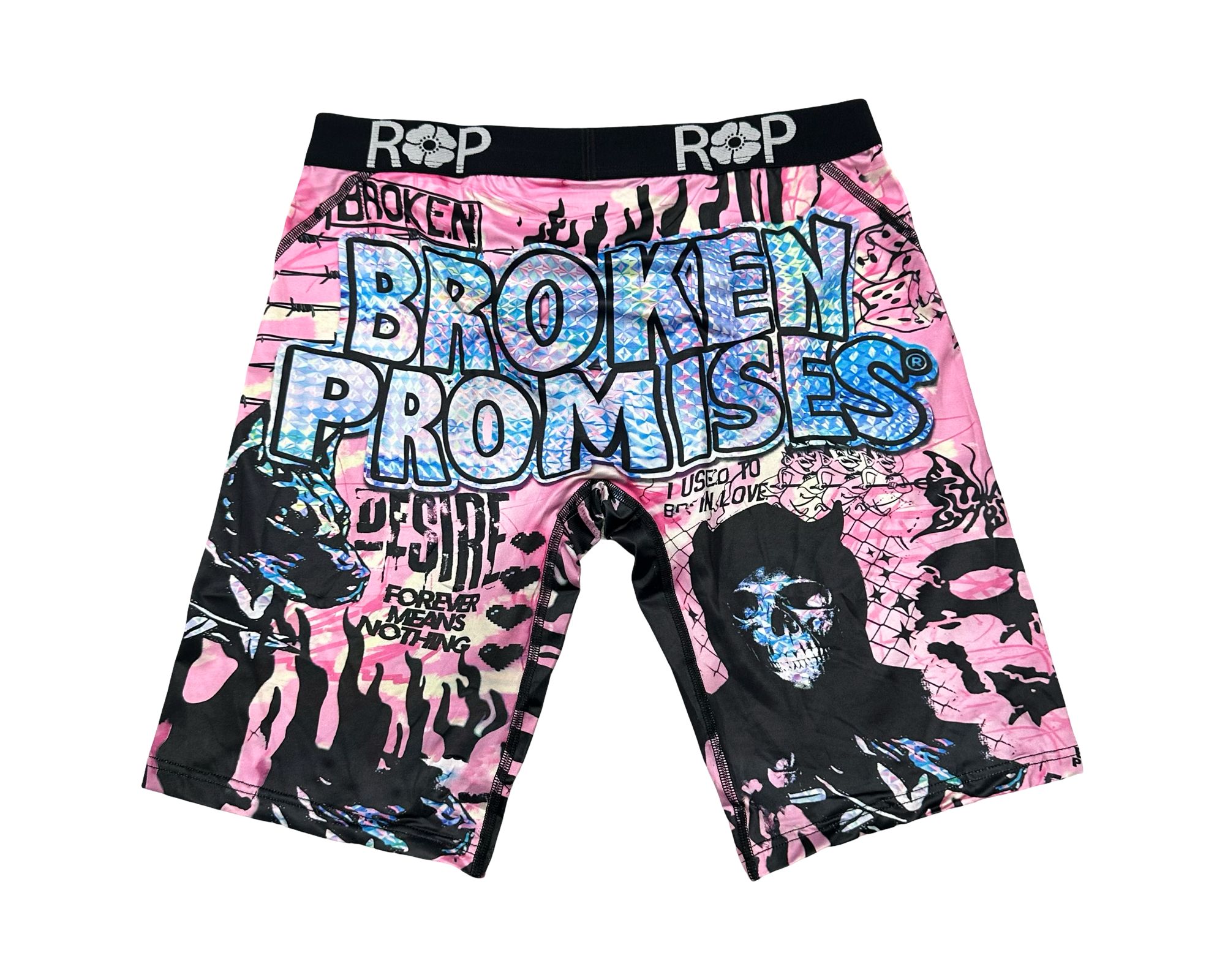 Red Poppy Broken Promises Boxer Briefs - Graphic