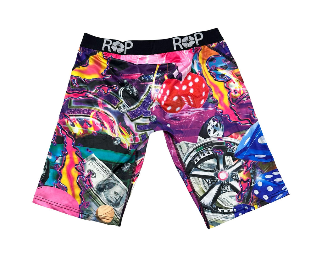 Red Poppy Chaos Boxer Briefs - Graphic
